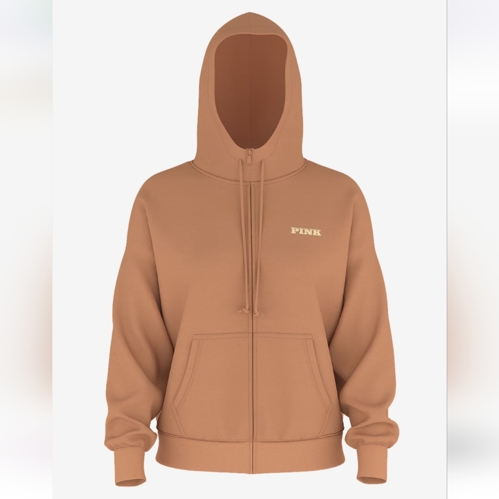 Pink VS full zip hoodie size mediam new with tags